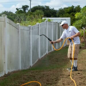 top rated house washer cleaning backyard fence in cocoa fl